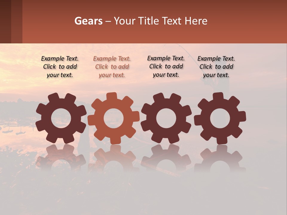 A Man Standing On A Boat Holding A Fishing Pole PowerPoint Template