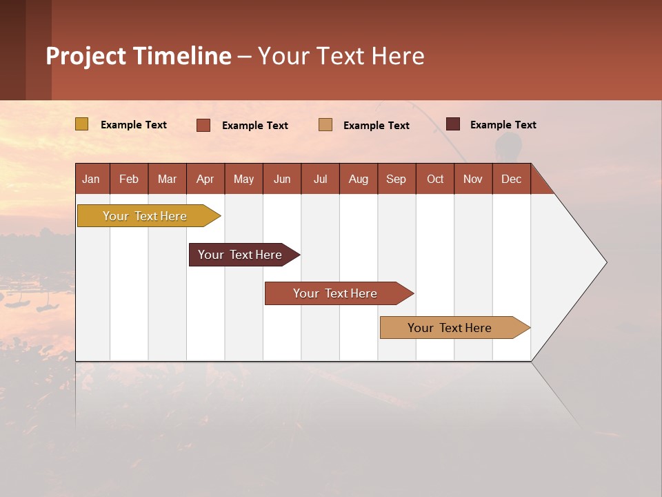 A Man Standing On A Boat Holding A Fishing Pole PowerPoint Template