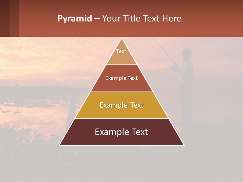 A Man Standing On A Boat Holding A Fishing Pole PowerPoint Template