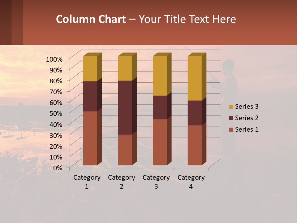 A Man Standing On A Boat Holding A Fishing Pole PowerPoint Template