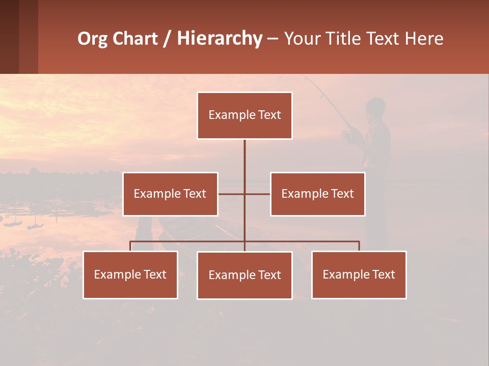 A Man Standing On A Boat Holding A Fishing Pole PowerPoint Template