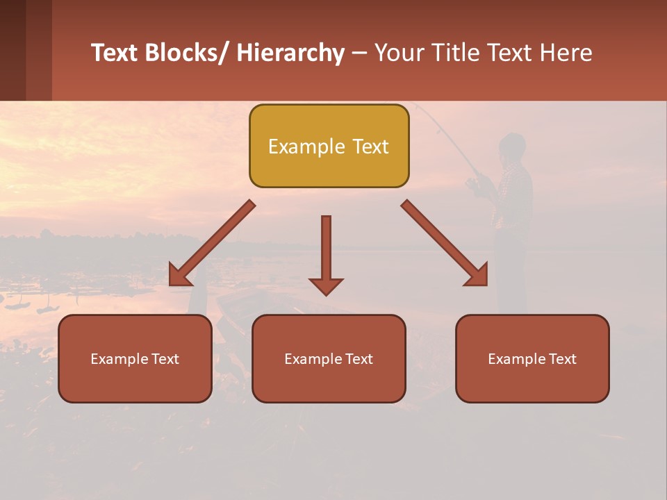 A Man Standing On A Boat Holding A Fishing Pole PowerPoint Template