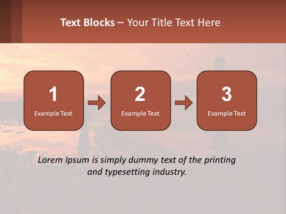 A Man Standing On A Boat Holding A Fishing Pole PowerPoint Template