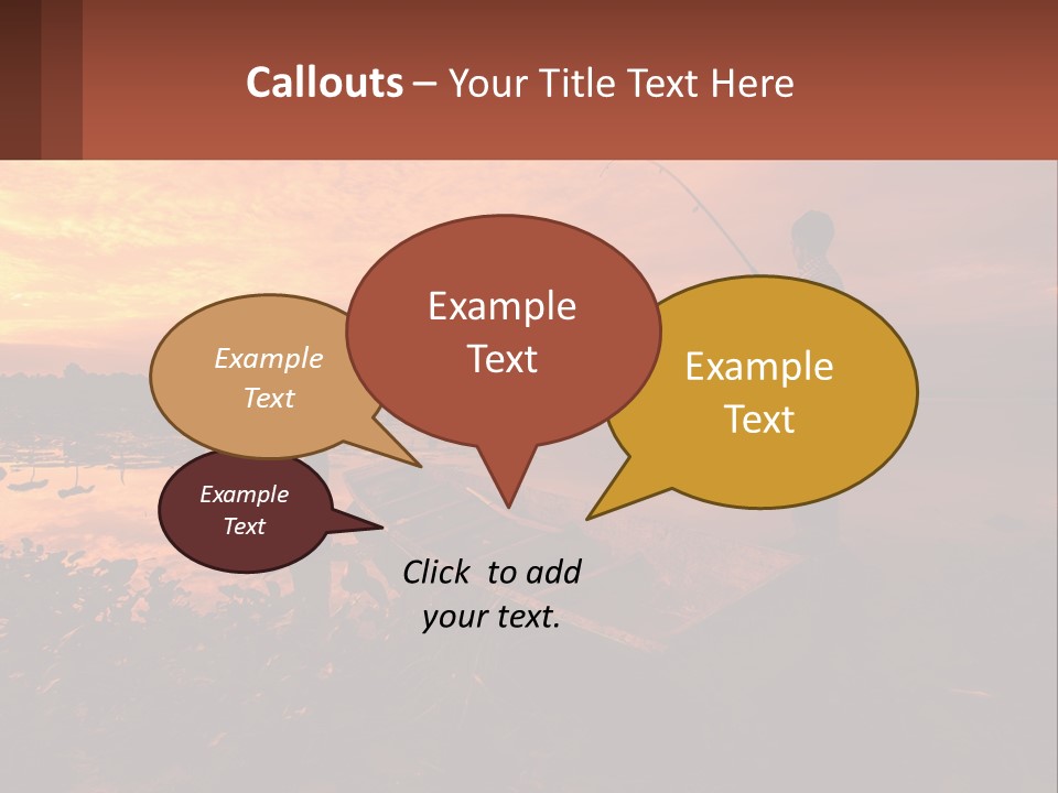 A Man Standing On A Boat Holding A Fishing Pole PowerPoint Template