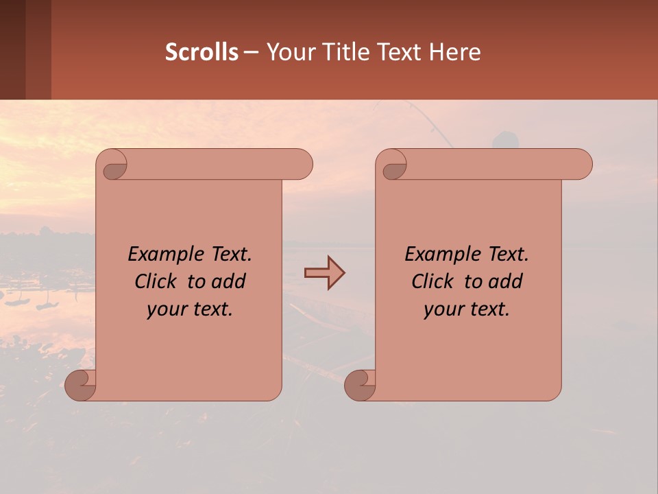 A Man Standing On A Boat Holding A Fishing Pole PowerPoint Template