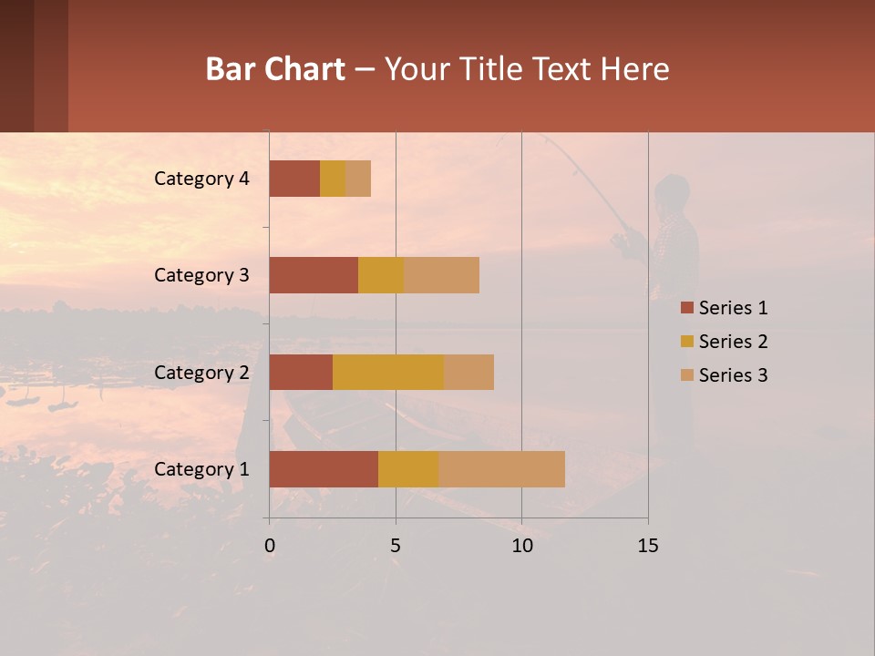 A Man Standing On A Boat Holding A Fishing Pole PowerPoint Template