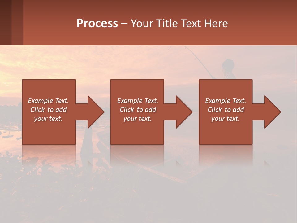 A Man Standing On A Boat Holding A Fishing Pole PowerPoint Template