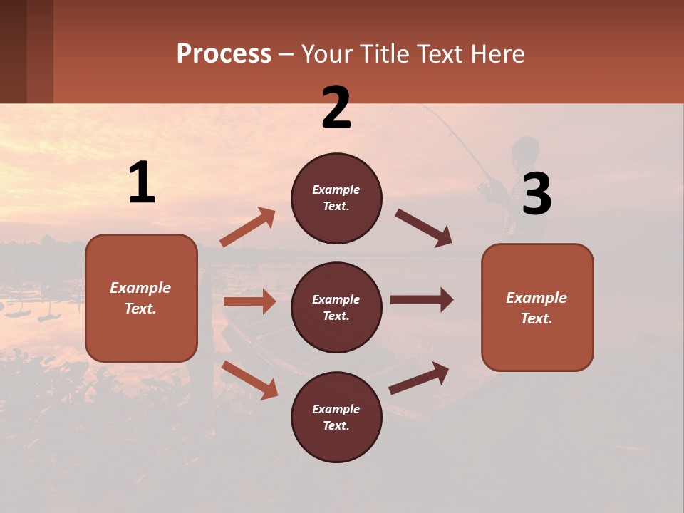 A Man Standing On A Boat Holding A Fishing Pole PowerPoint Template