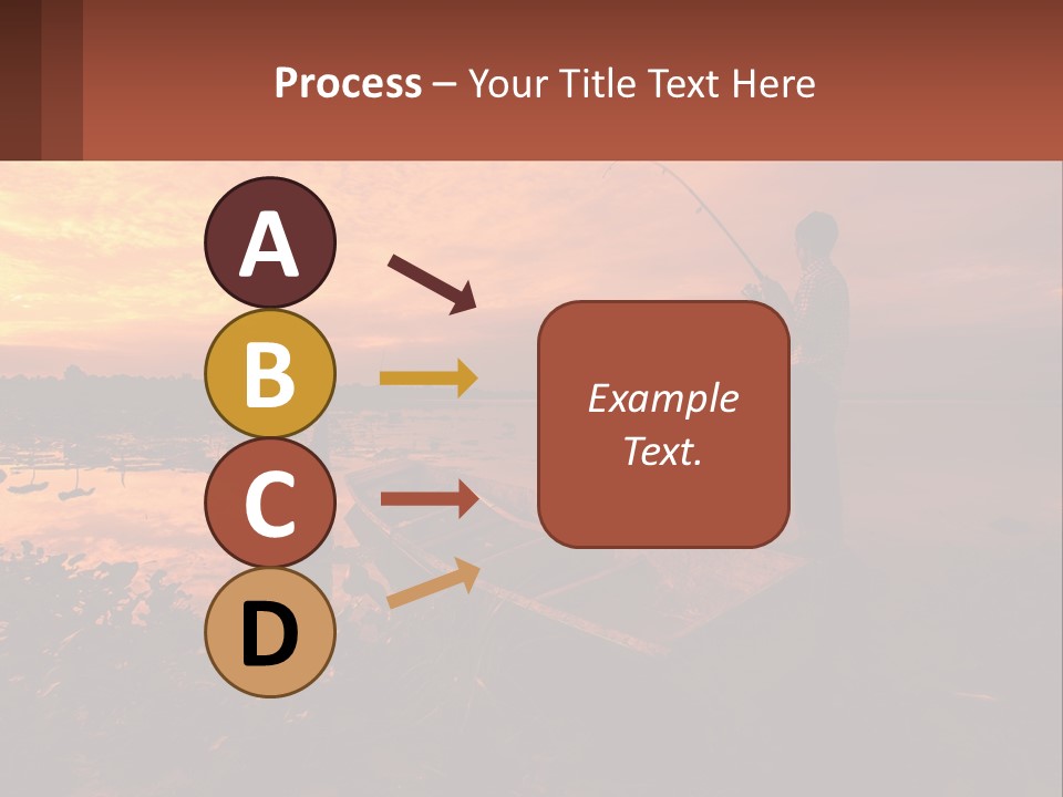 A Man Standing On A Boat Holding A Fishing Pole PowerPoint Template