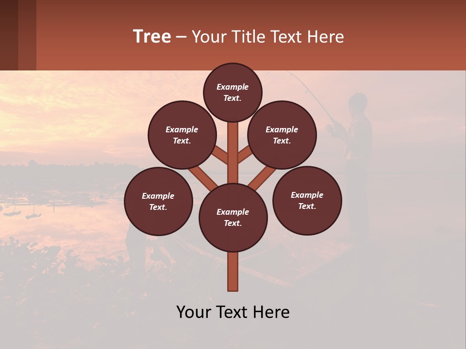 A Man Standing On A Boat Holding A Fishing Pole PowerPoint Template