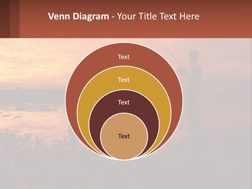 A Man Standing On A Boat Holding A Fishing Pole PowerPoint Template