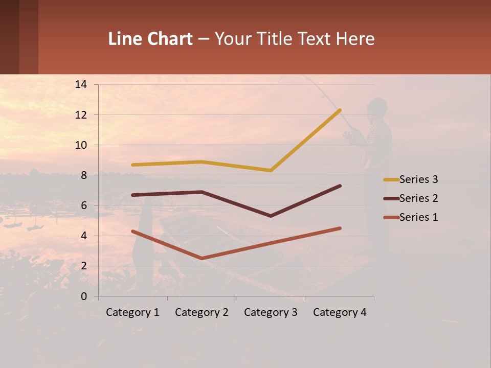 A Man Standing On A Boat Holding A Fishing Pole PowerPoint Template