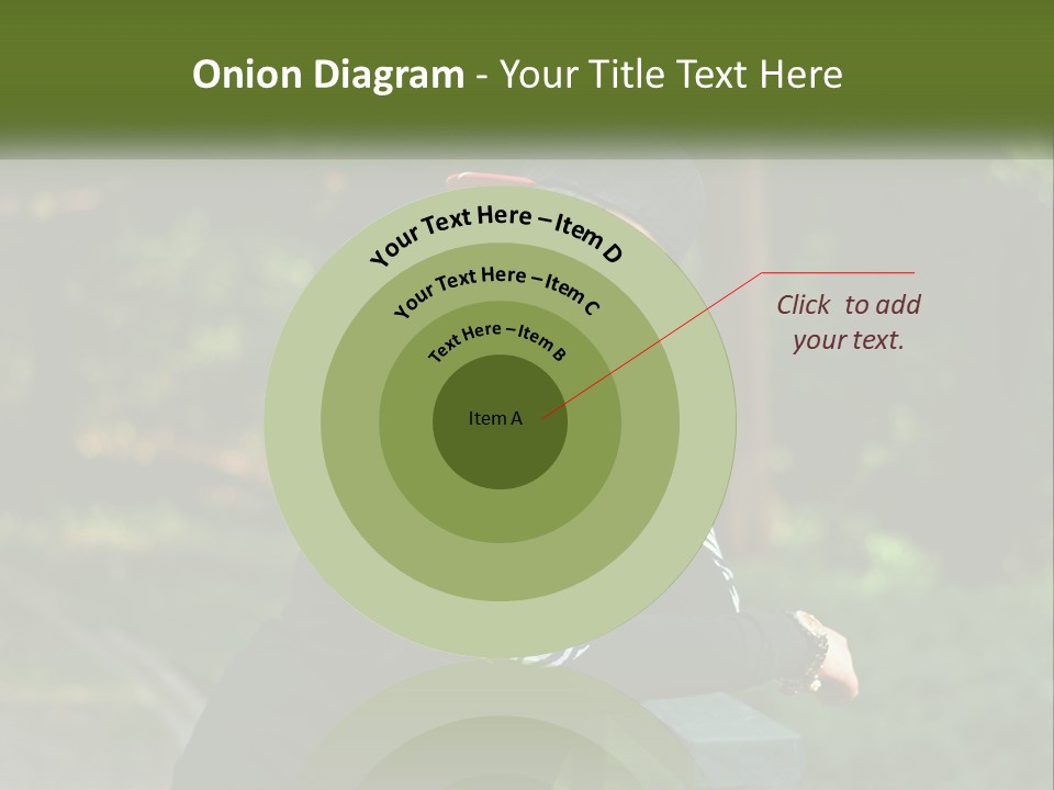 A Woman Sitting On A Bench With A Hat On Her Head PowerPoint Template