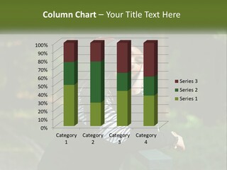 A Woman Sitting On A Bench With A Hat On Her Head PowerPoint Template