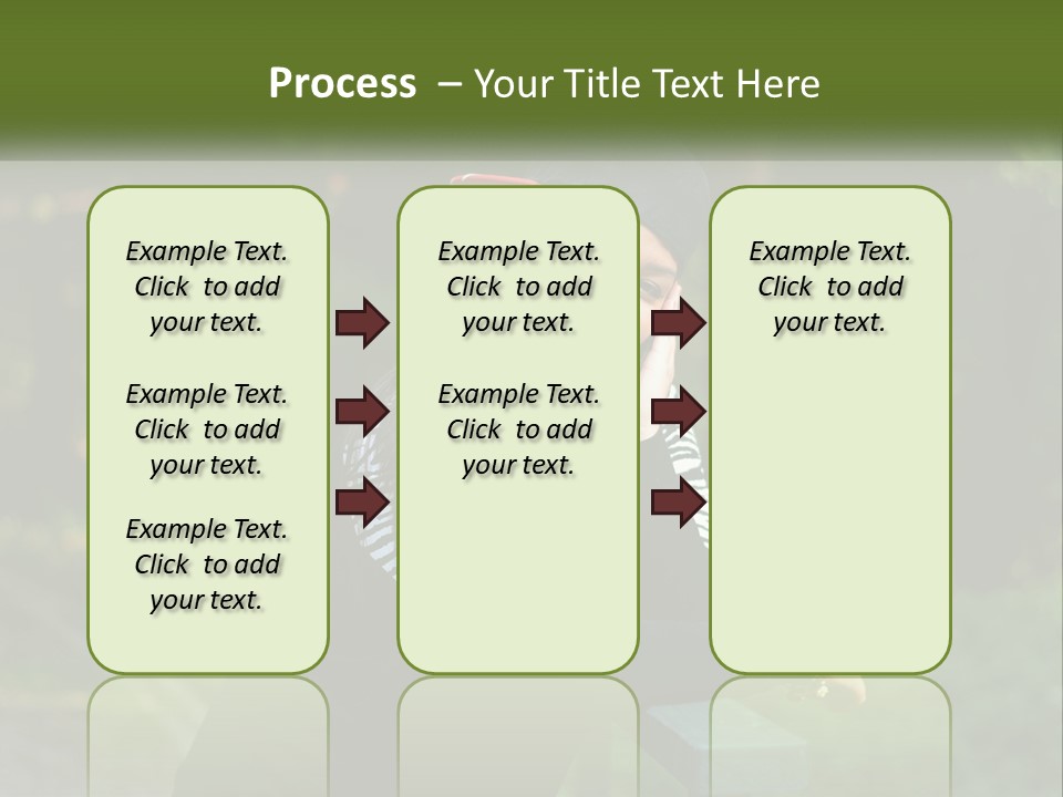 A Woman Sitting On A Bench With A Hat On Her Head PowerPoint Template