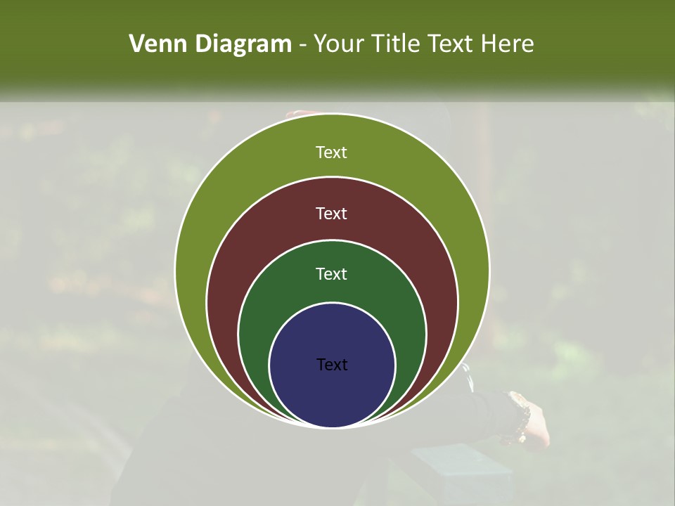 A Woman Sitting On A Bench With A Hat On Her Head PowerPoint Template