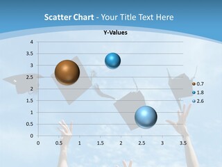 A Group Of Graduates Throwing Their Caps In The Air PowerPoint Template