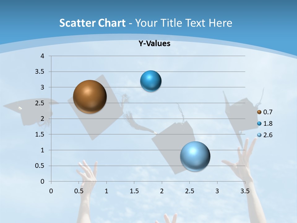A Group Of Graduates Throwing Their Caps In The Air PowerPoint Template