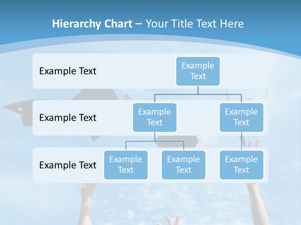 A Group Of Graduates Throwing Their Caps In The Air PowerPoint Template
