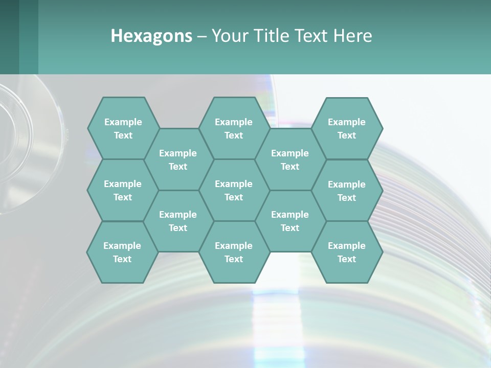 A Cd With A Blurry Image Of A Disc On Top Of It PowerPoint Template