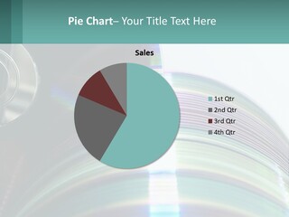 A Cd With A Blurry Image Of A Disc On Top Of It PowerPoint Template