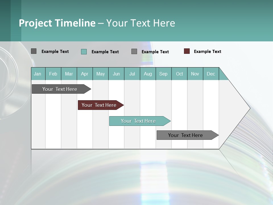 A Cd With A Blurry Image Of A Disc On Top Of It PowerPoint Template