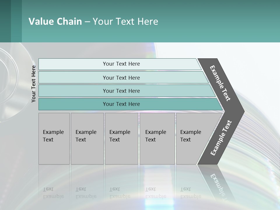 A Cd With A Blurry Image Of A Disc On Top Of It PowerPoint Template