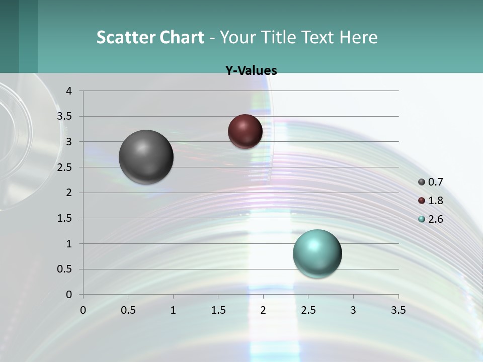 A Cd With A Blurry Image Of A Disc On Top Of It PowerPoint Template
