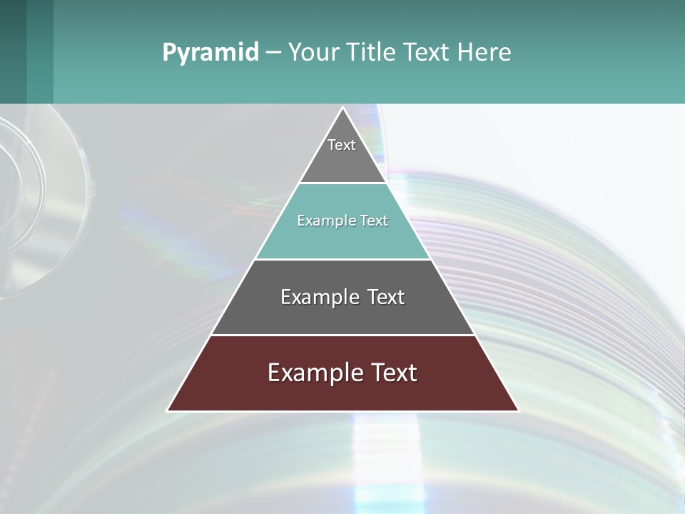 A Cd With A Blurry Image Of A Disc On Top Of It PowerPoint Template