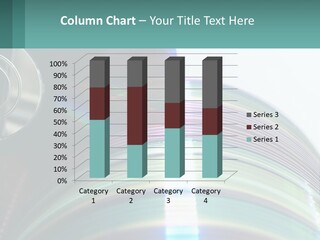A Cd With A Blurry Image Of A Disc On Top Of It PowerPoint Template