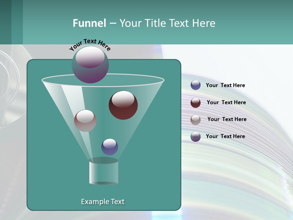 A Cd With A Blurry Image Of A Disc On Top Of It PowerPoint Template