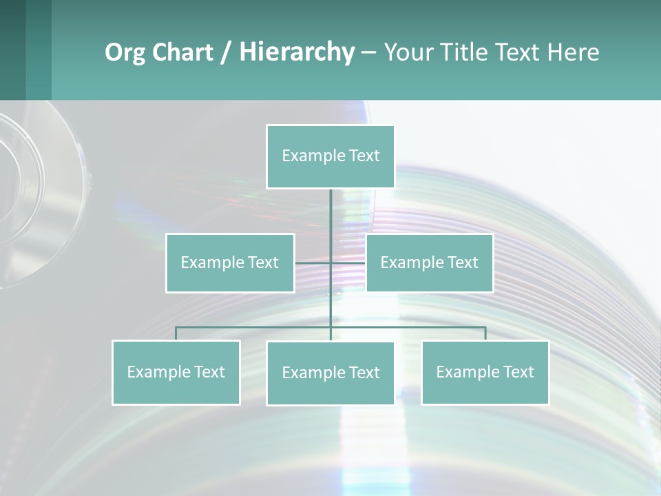 A Cd With A Blurry Image Of A Disc On Top Of It PowerPoint Template