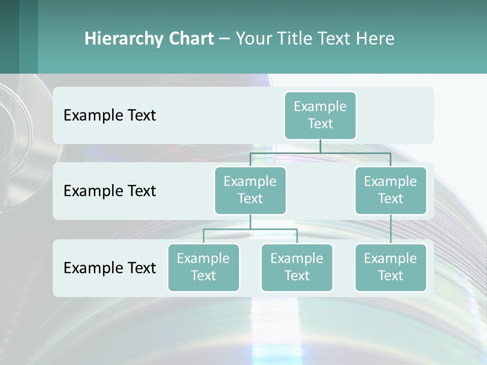 A Cd With A Blurry Image Of A Disc On Top Of It PowerPoint Template