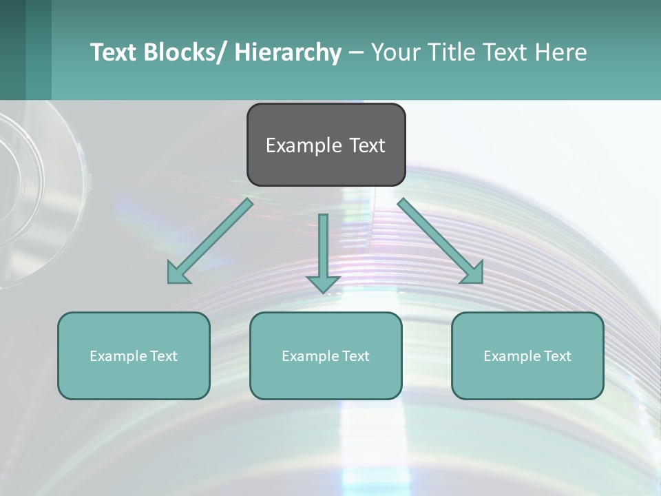 A Cd With A Blurry Image Of A Disc On Top Of It PowerPoint Template