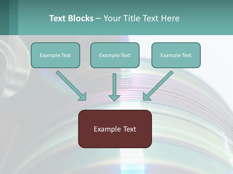 A Cd With A Blurry Image Of A Disc On Top Of It PowerPoint Template