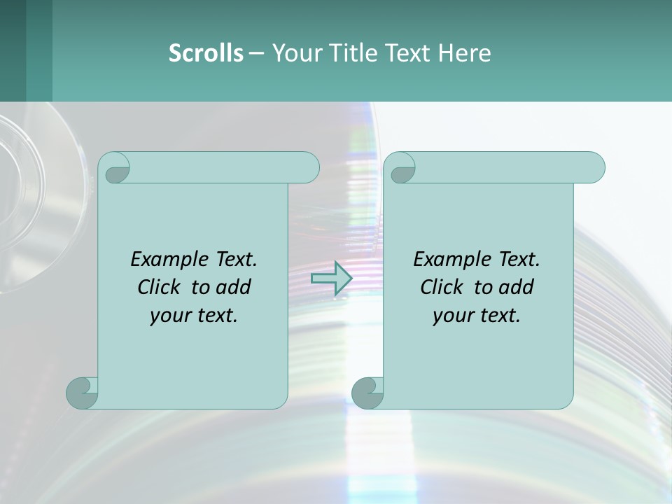 A Cd With A Blurry Image Of A Disc On Top Of It PowerPoint Template