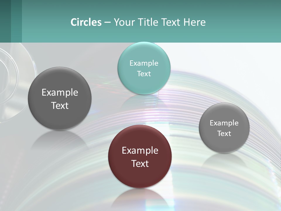 A Cd With A Blurry Image Of A Disc On Top Of It PowerPoint Template