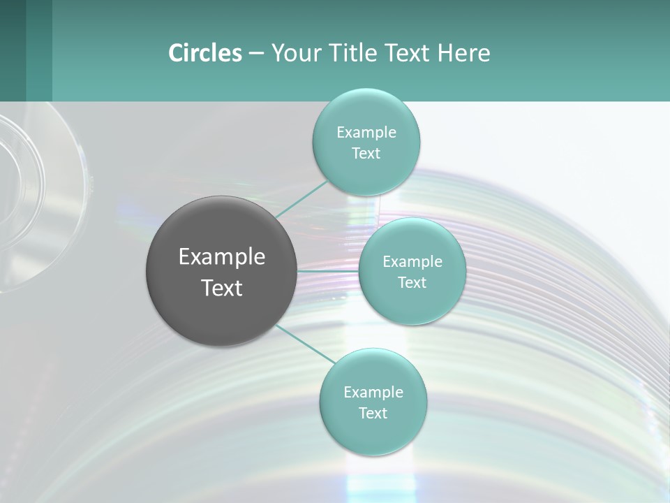A Cd With A Blurry Image Of A Disc On Top Of It PowerPoint Template