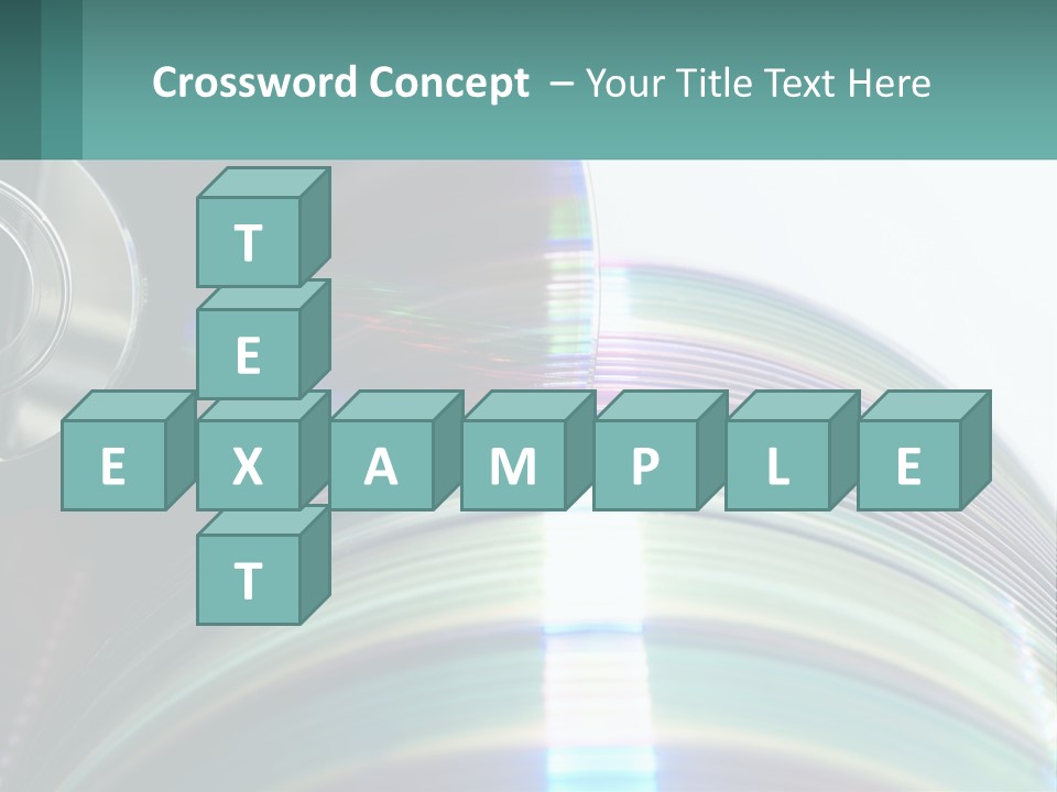 A Cd With A Blurry Image Of A Disc On Top Of It PowerPoint Template