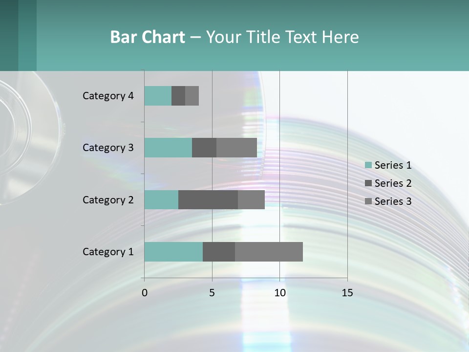 A Cd With A Blurry Image Of A Disc On Top Of It PowerPoint Template