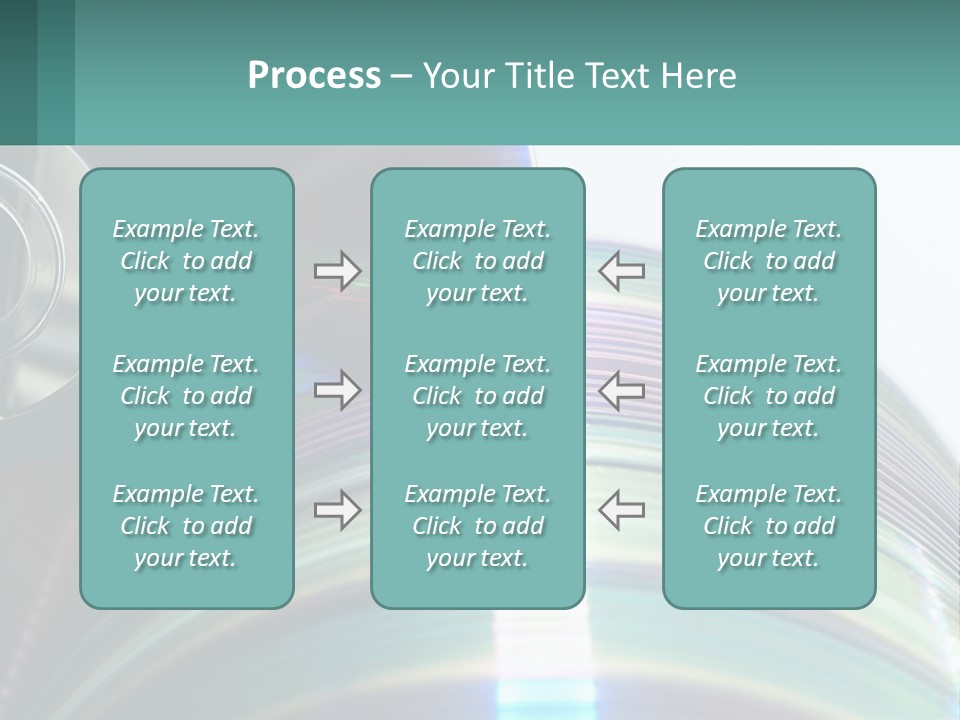 A Cd With A Blurry Image Of A Disc On Top Of It PowerPoint Template