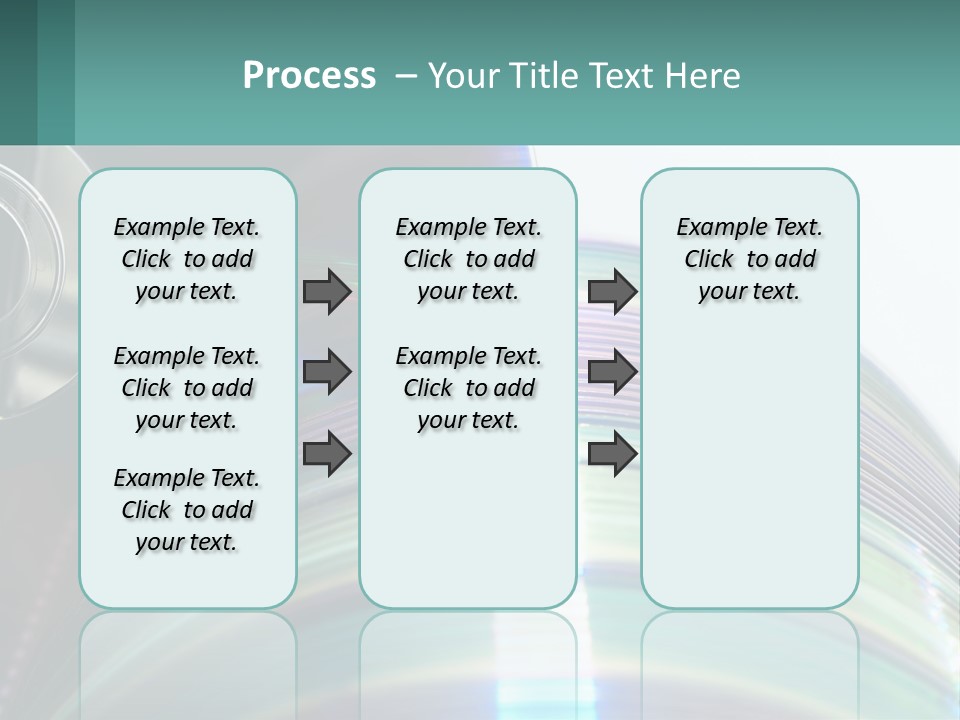 A Cd With A Blurry Image Of A Disc On Top Of It PowerPoint Template