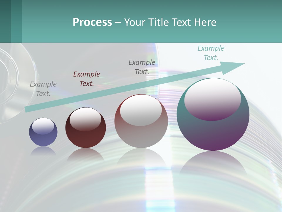 A Cd With A Blurry Image Of A Disc On Top Of It PowerPoint Template
