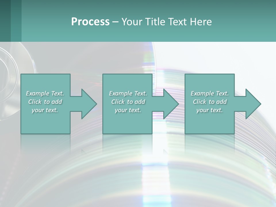 A Cd With A Blurry Image Of A Disc On Top Of It PowerPoint Template