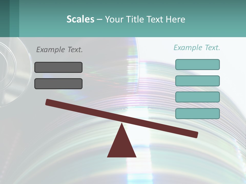 A Cd With A Blurry Image Of A Disc On Top Of It PowerPoint Template