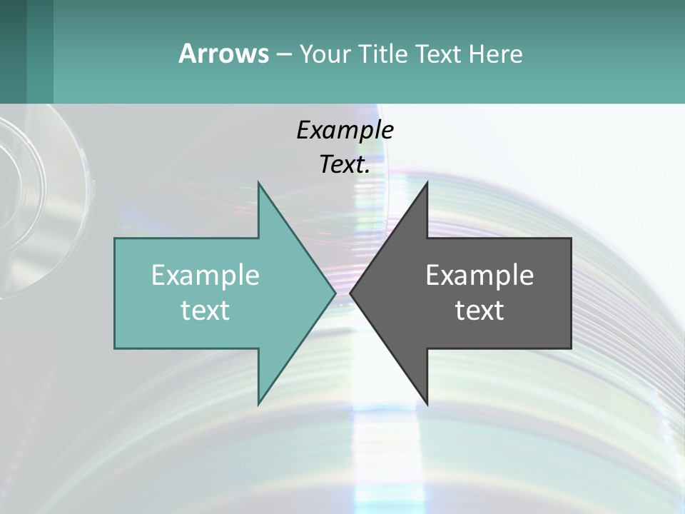 A Cd With A Blurry Image Of A Disc On Top Of It PowerPoint Template
