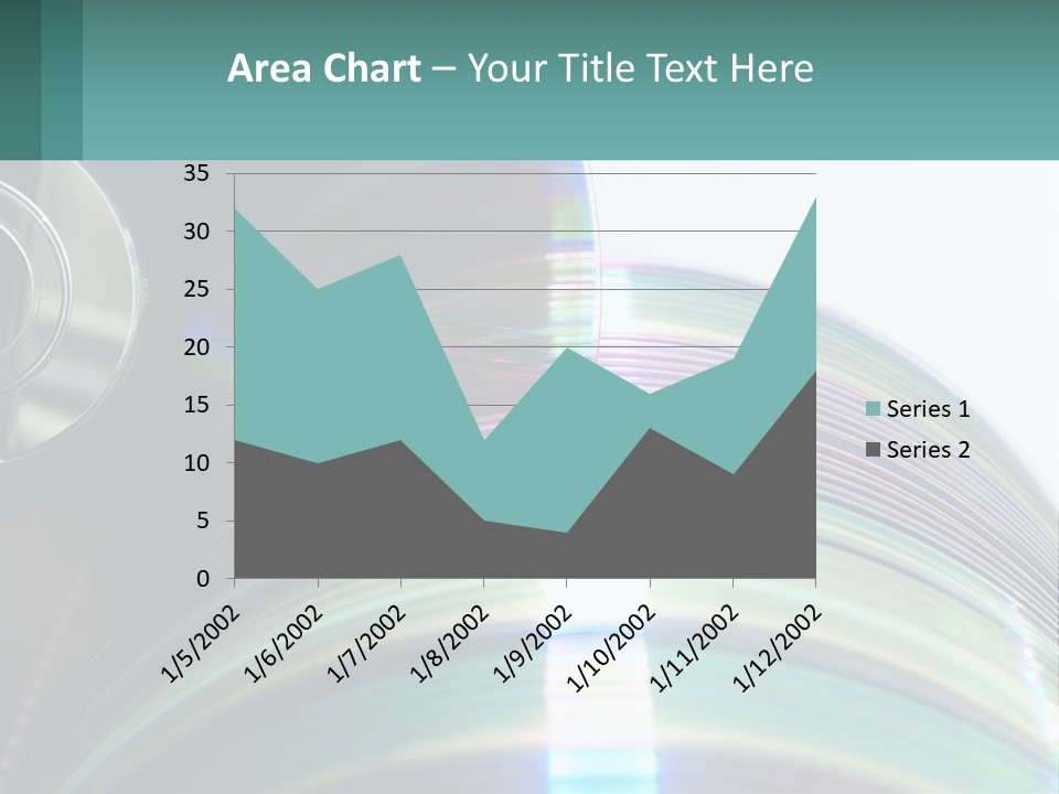 A Cd With A Blurry Image Of A Disc On Top Of It PowerPoint Template