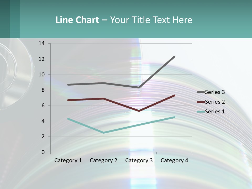 A Cd With A Blurry Image Of A Disc On Top Of It PowerPoint Template