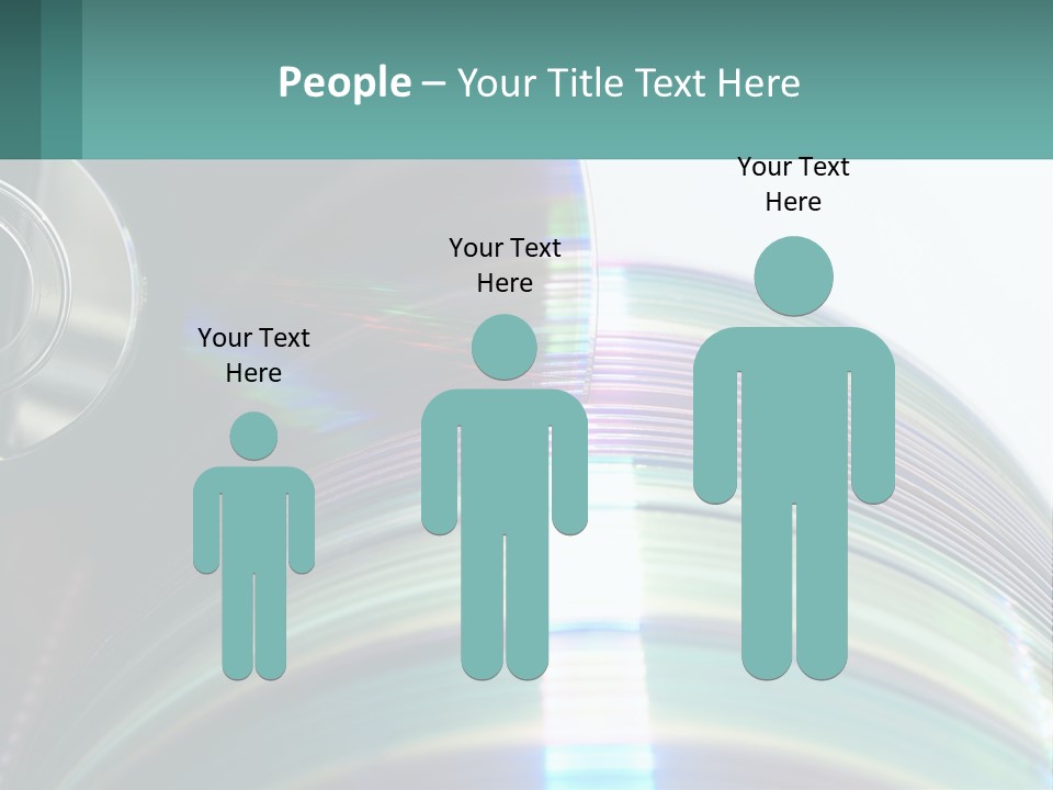 A Cd With A Blurry Image Of A Disc On Top Of It PowerPoint Template