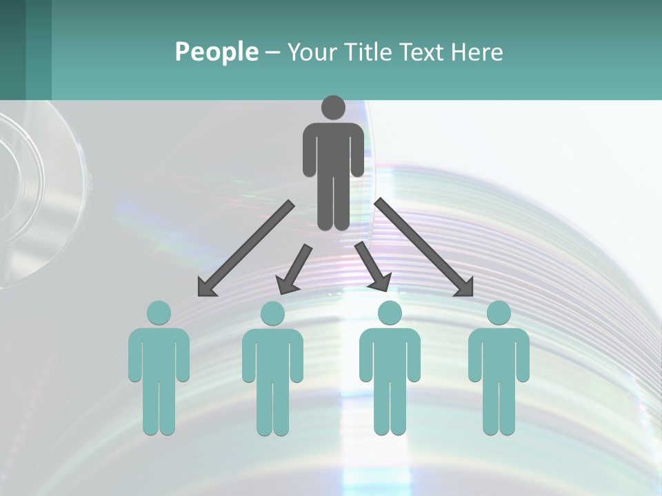 A Cd With A Blurry Image Of A Disc On Top Of It PowerPoint Template